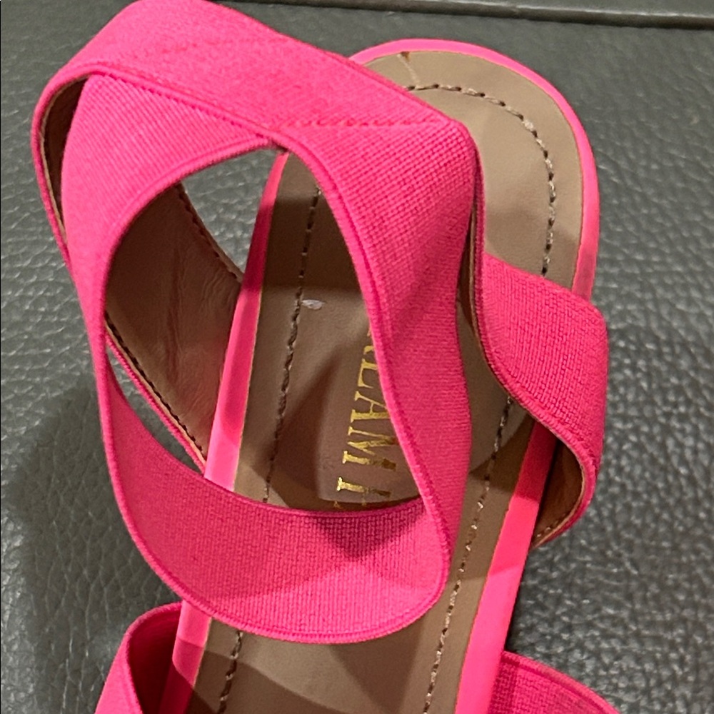 Dream Pairs Fuchsia Strappy Sandals size 6.5 GUC - Picture 3 of 6